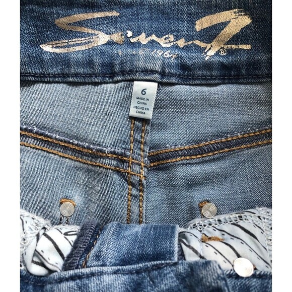 Seven7 Tummyless High Rise Distressed Skinny Jeans - Picture 5 of 6